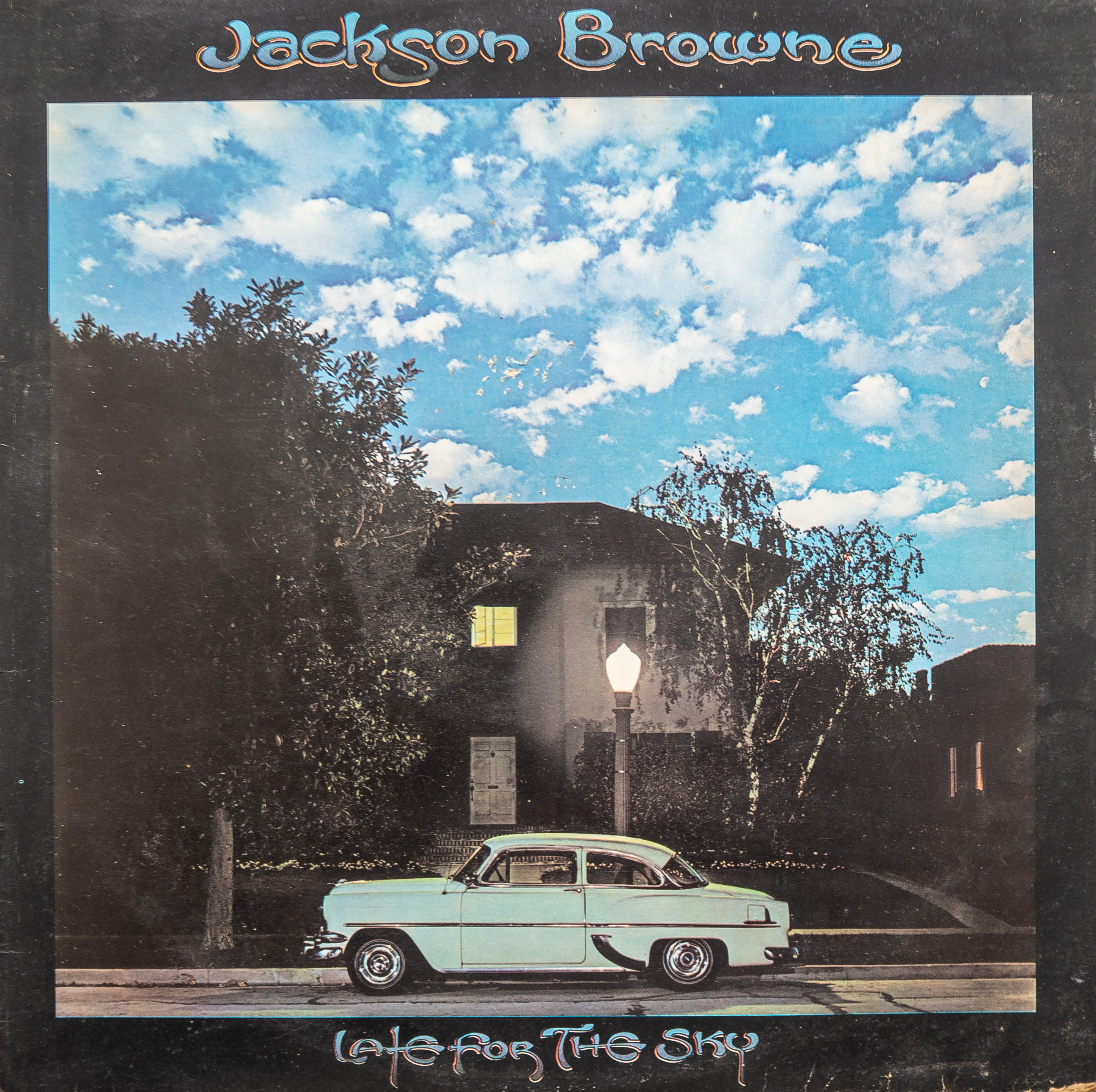 Jackson Browne Late for the sky in vinyl from 1973 with white earlyChevrolet